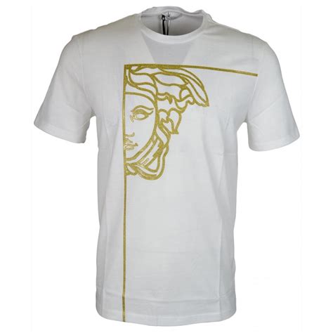 versace white and gold t shirt